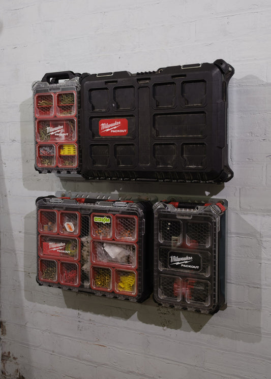 Milwaukee Packout Compatible Mounting Plate (Triple) by S&J FAB LTD